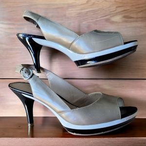 VINTAGE GLORIA VANDERBILT Slingback Dress Heels SZ 9